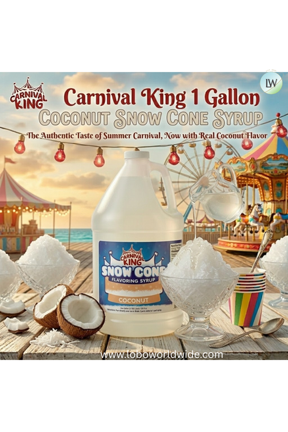 Carnival King 1 Gallon Cone Syrup(Various Flavours)