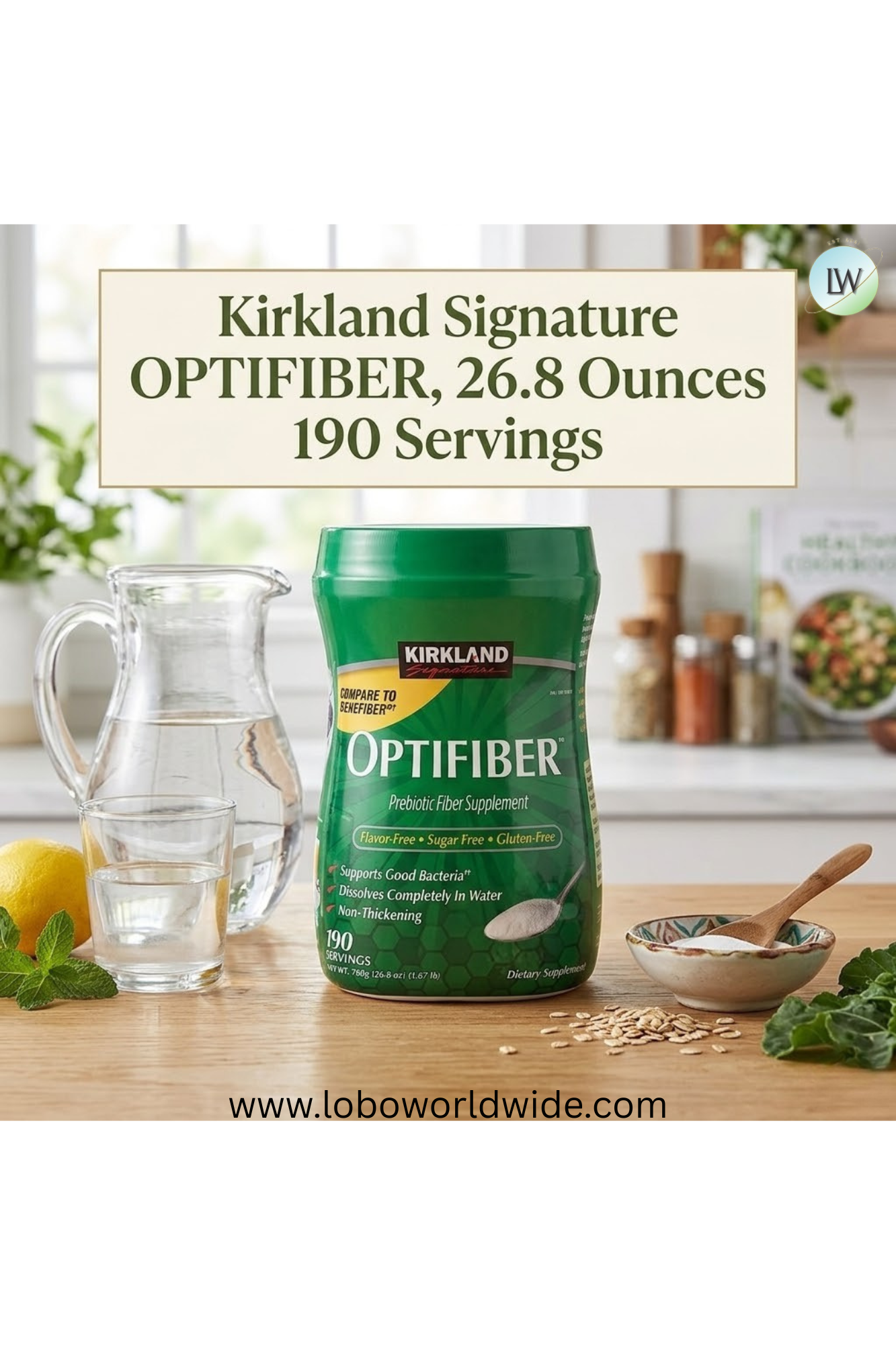 Kirkland Signature Optifiber, 26.8 Ounces, 190 Servings