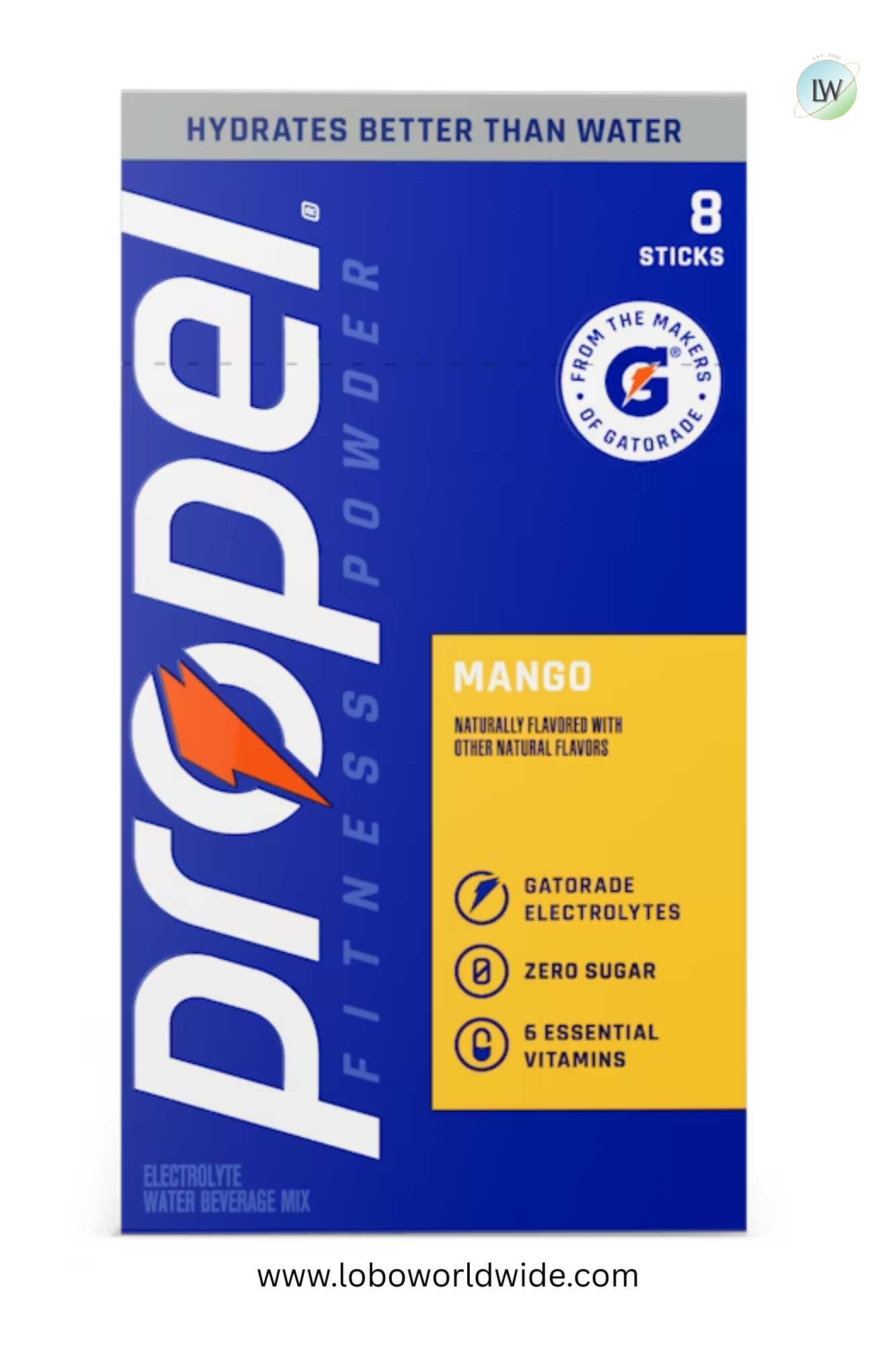 Gatorade Propel Hydration- 40 sticks(Pack OF 5, each pack contains 8 sticks)(Various Flavours)