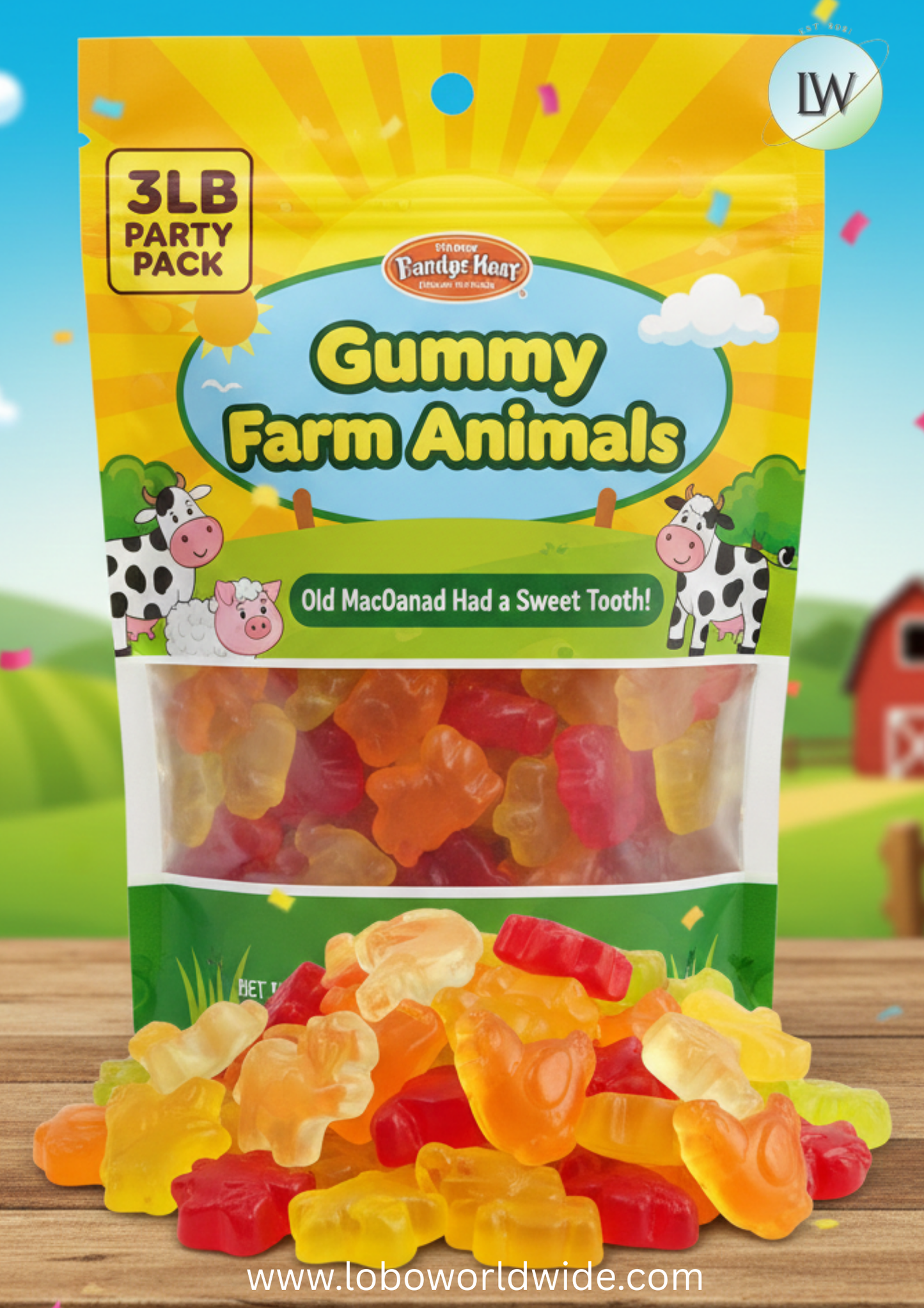 Gummy Farm Animals(Various Sizes)