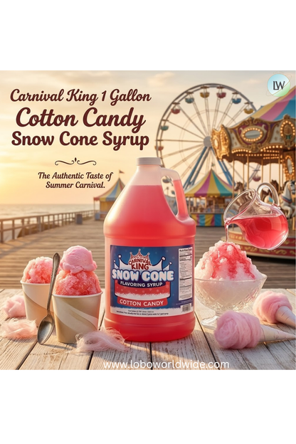 Carnival King 1 Gallon Cone Syrup(Various Flavours)