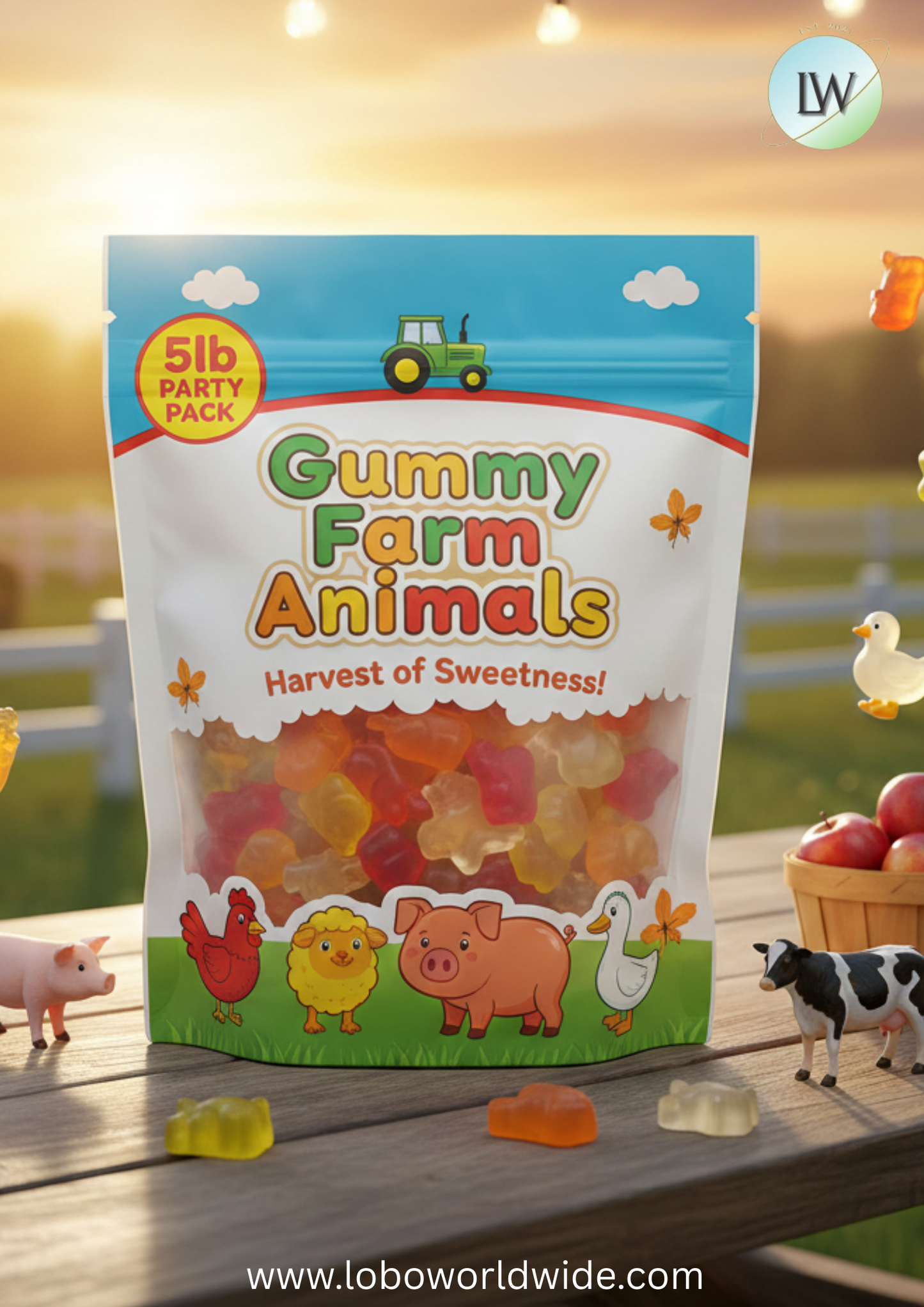 Gummy Farm Animals(Various Sizes)