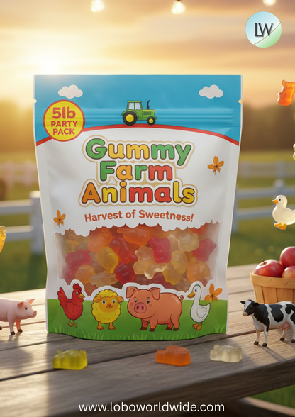Gummy Farm Animals(Various Sizes)