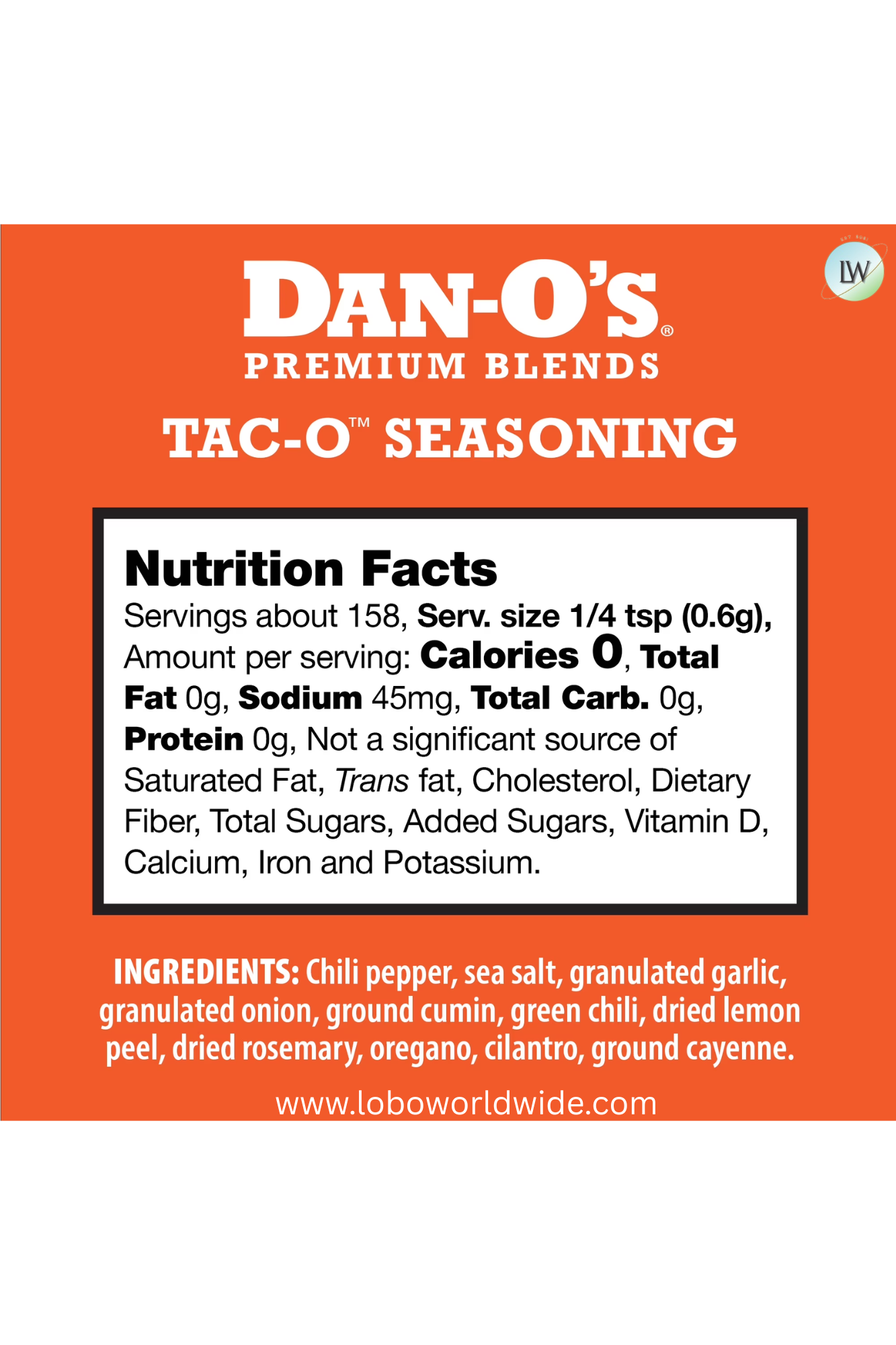 Dan-O's Tac-O™ Seasoning - All-Purpose Taco Seasoning