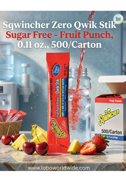 Sqwincher Zero Qwik Stik Sugar Free, 0.11 oz., 500/Carton(Various Flavours)