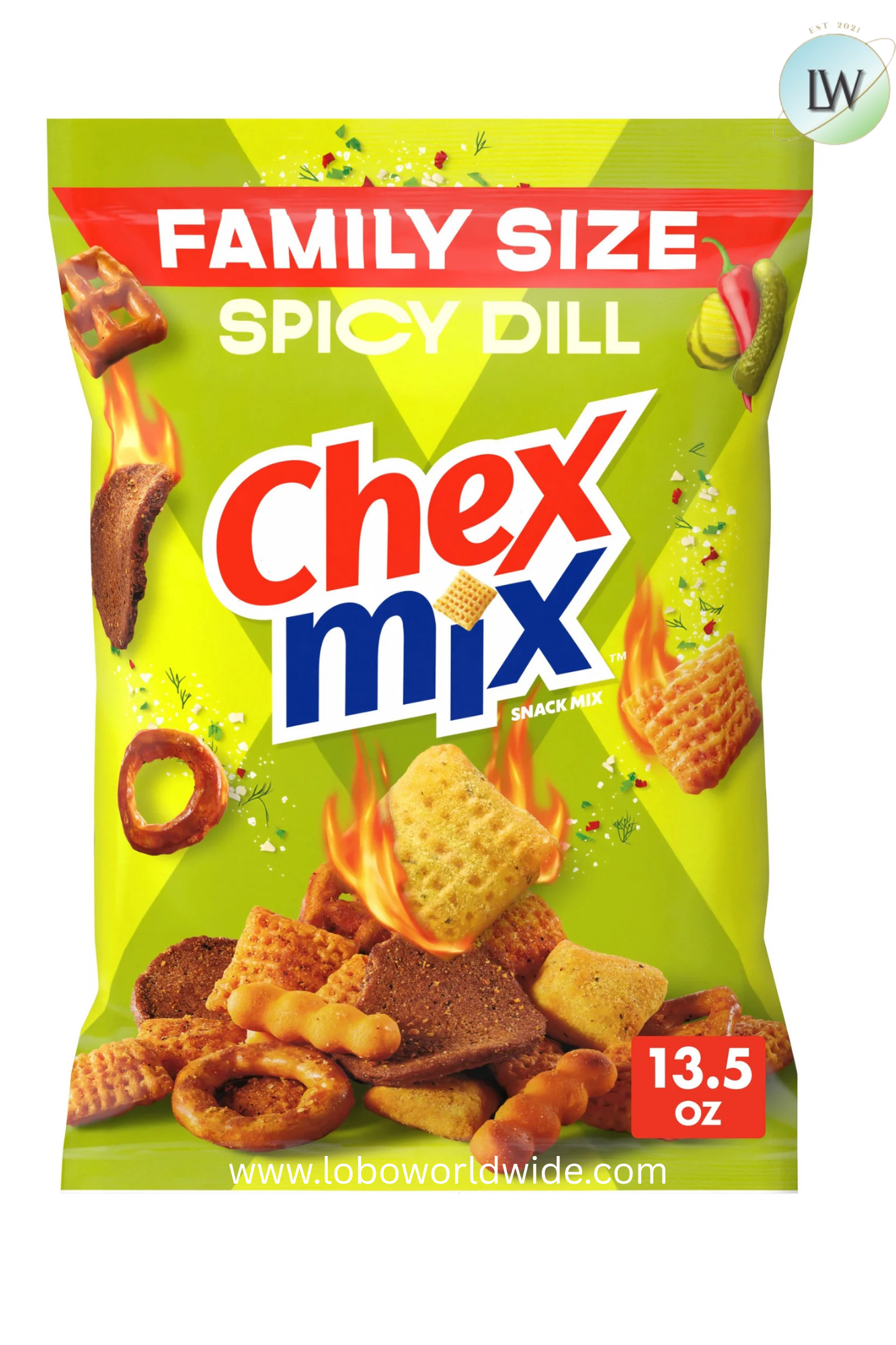Chex Mix Savory Snack Mix, Family Size, 13.5 oz(Various Flavours)