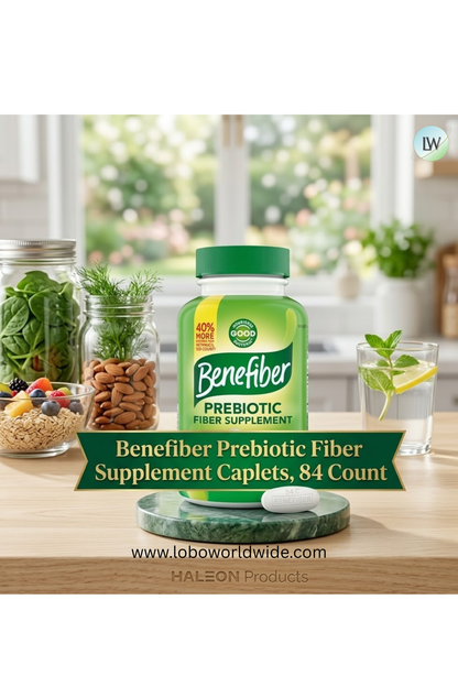 Benefiber Prebiotic Fiber Supplement Caplets, 84 Count