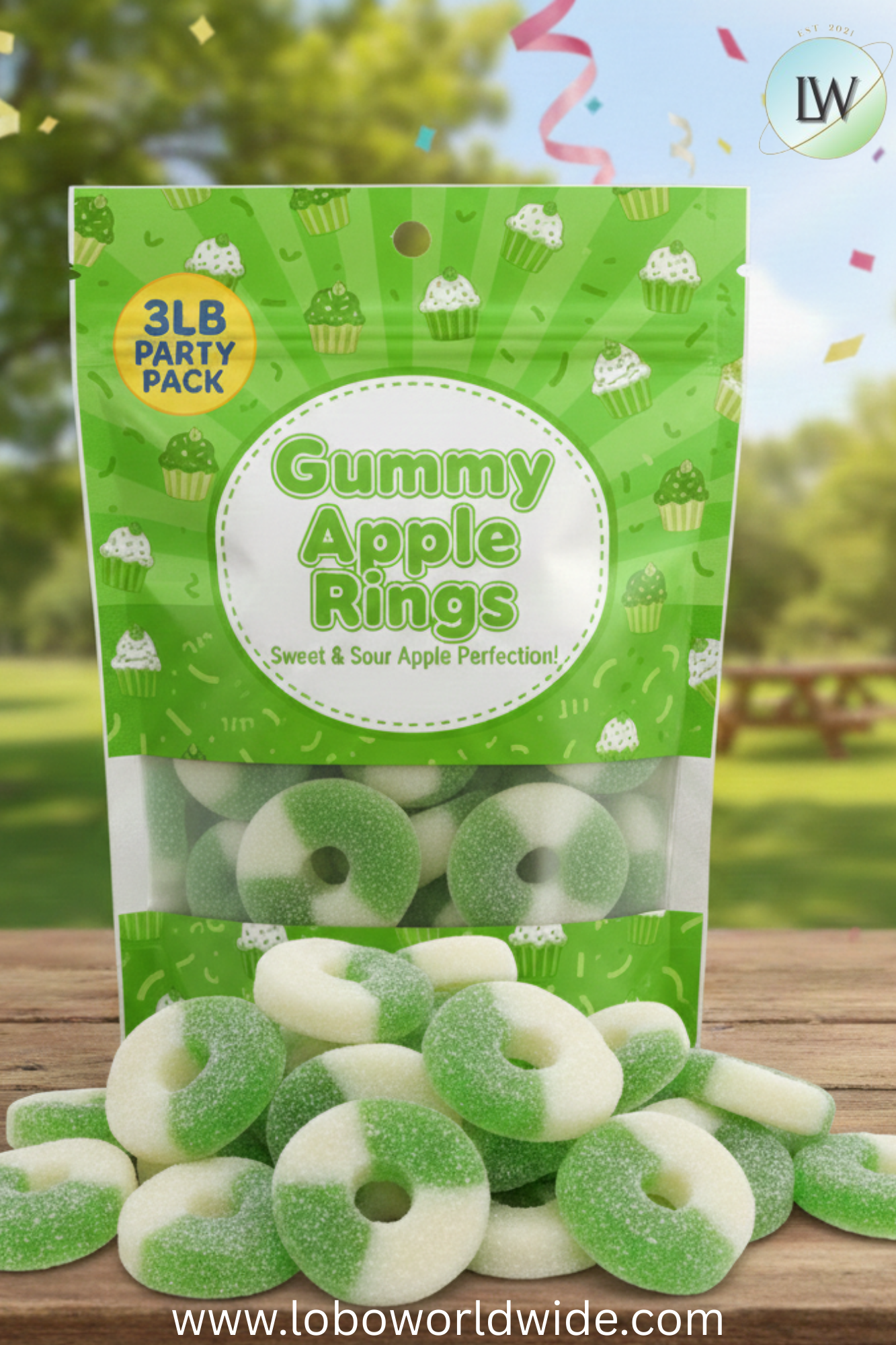 Gummy Apple Rings (Various Sizes)