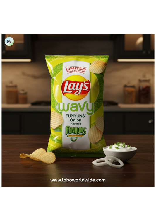 Lay's Wavy Funyuns Onion Flavored Potato Chips, 7.5 oz