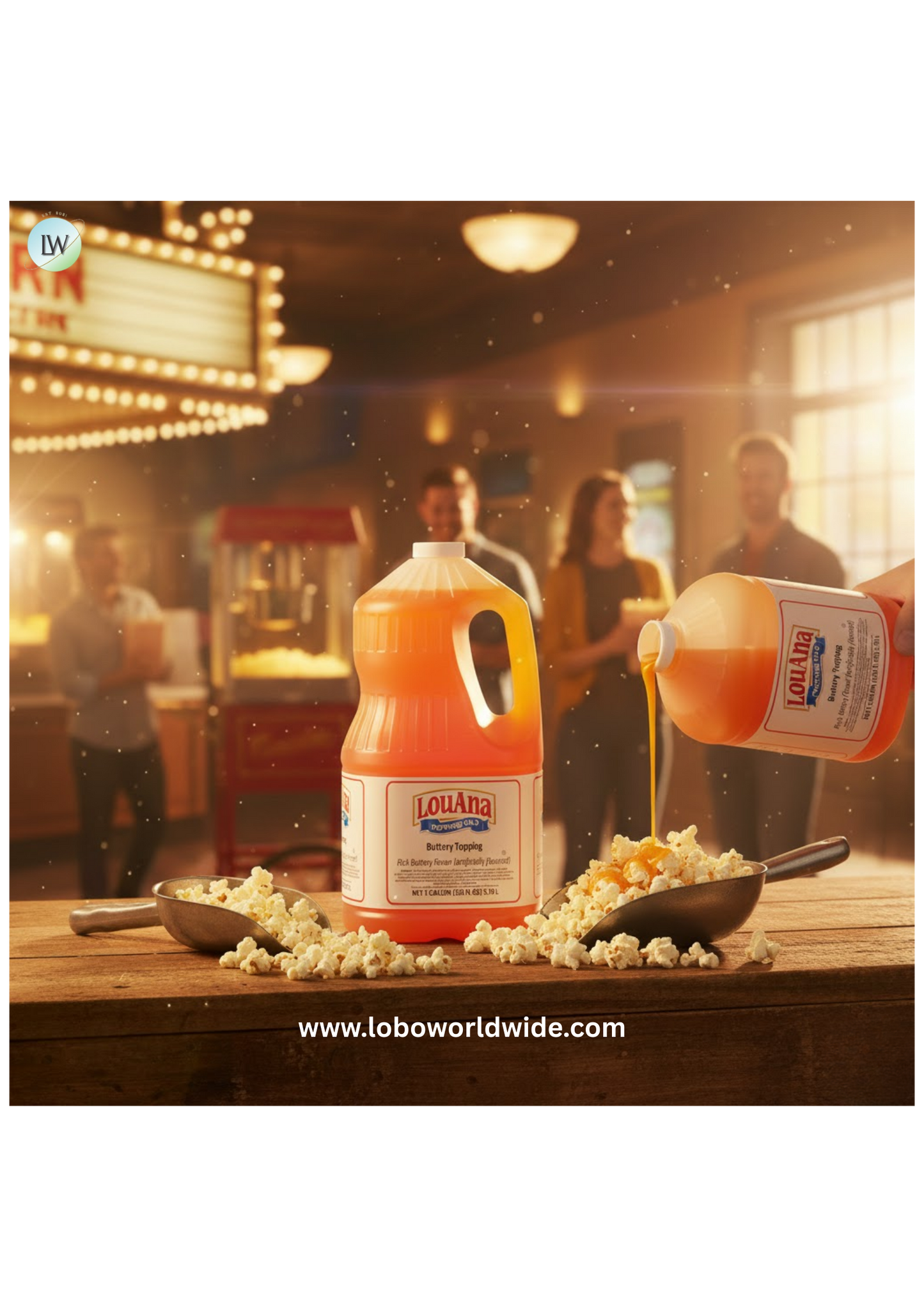 LouAna 1 Gallon Butter Flavored Topping