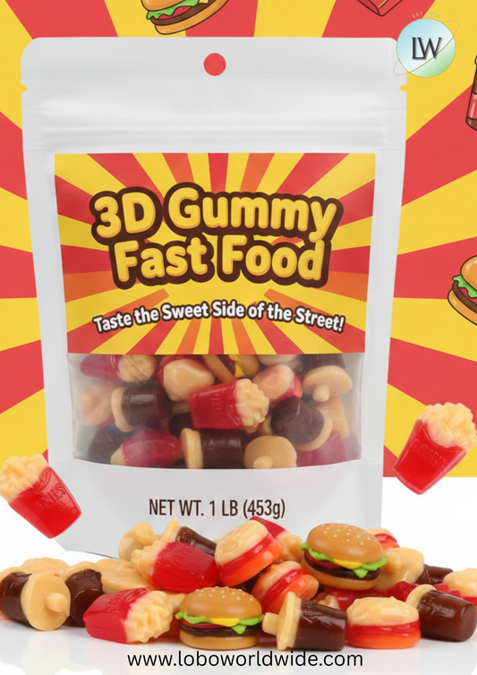 3D Gummy Fast Food(Various Sizes)