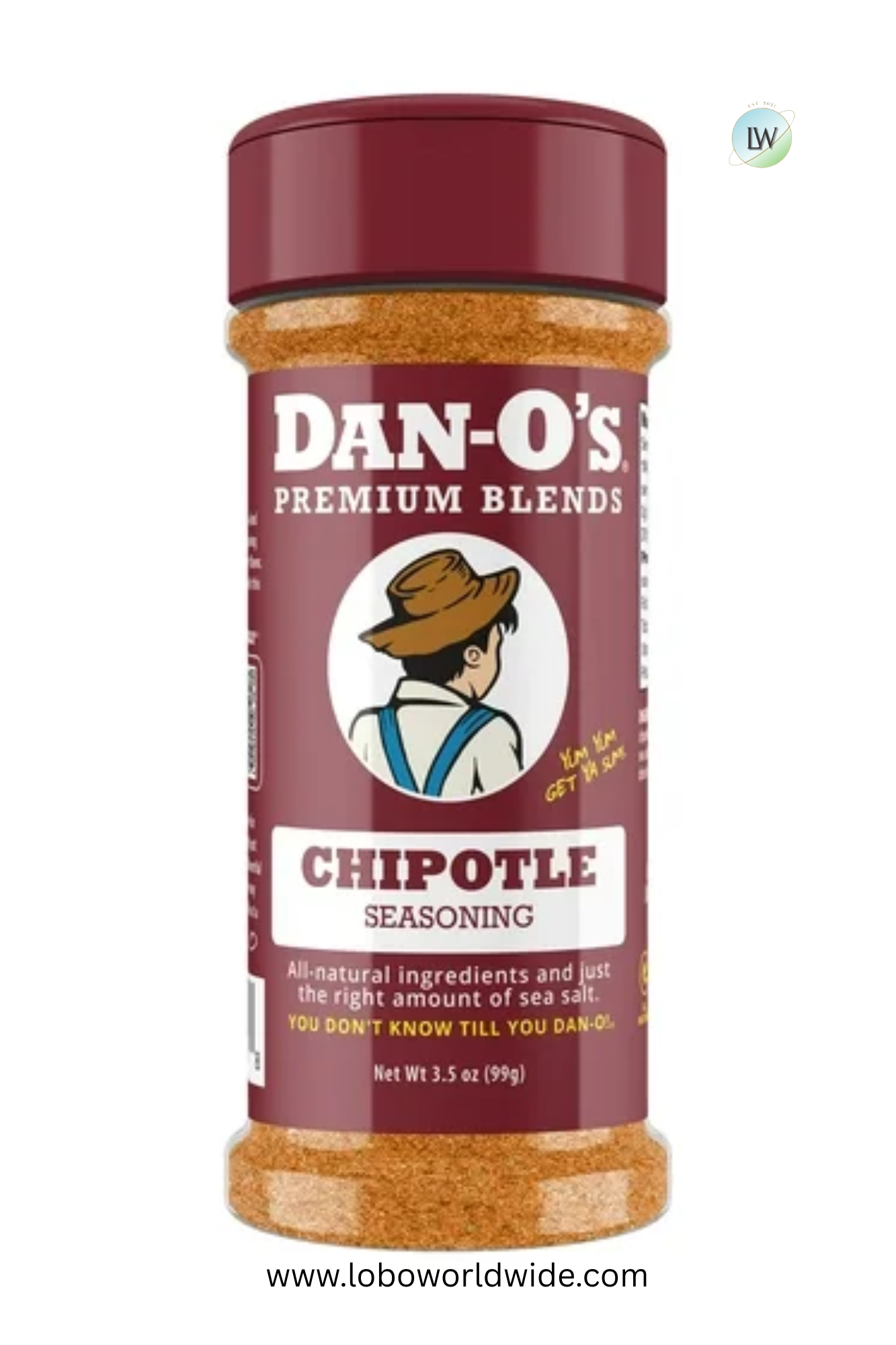 Dan-O's Chipotle Seasoning - All-Purpose Seasoning - Great for grilling & smoking anything - Small bottle (3.5 oz)