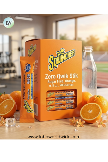 Sqwincher Zero Qwik Stik Sugar Free, 0.11 oz., 200/Carton(Various Flavours)