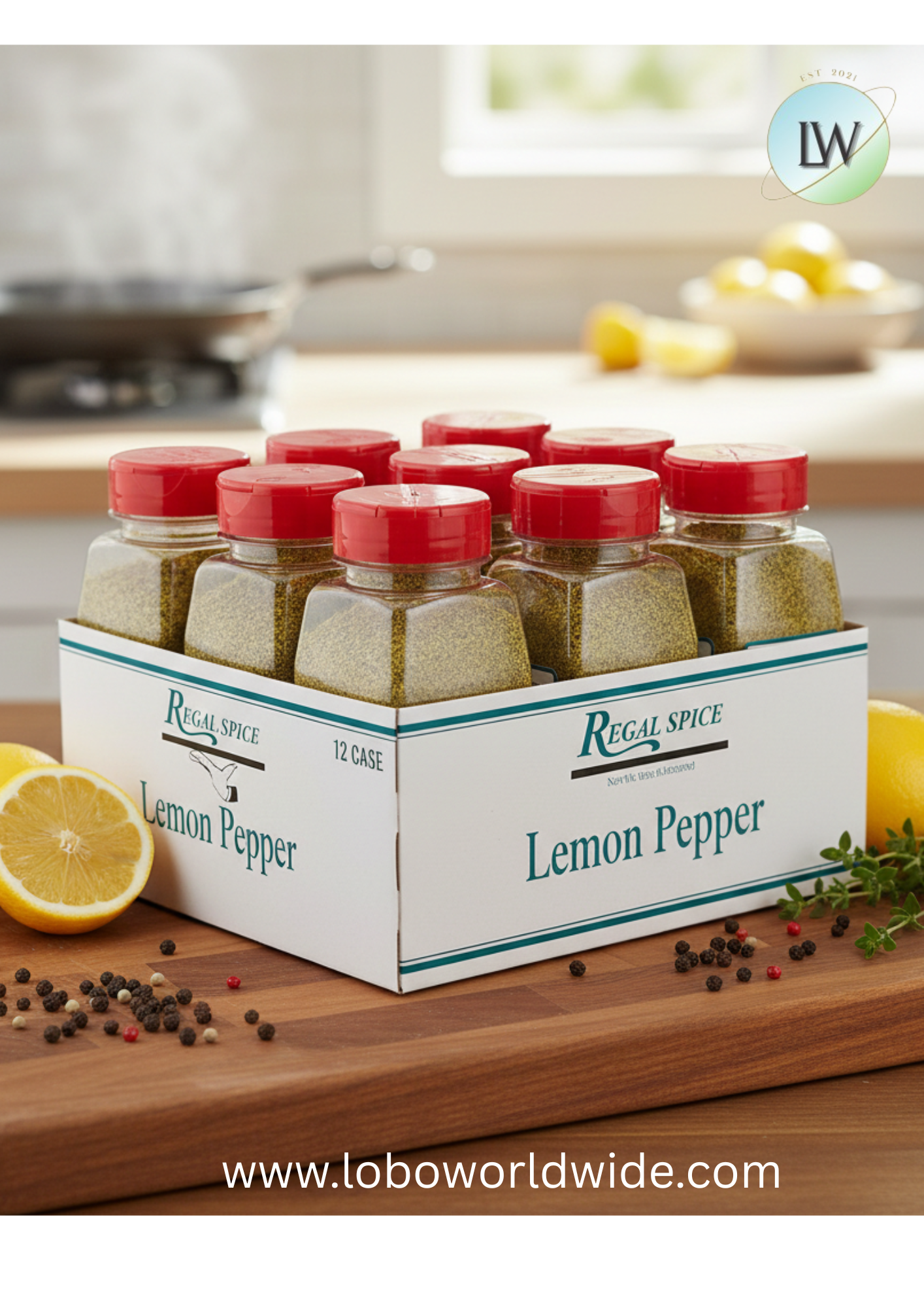 Regal Tangy Lemon Pepper Seasoning (Various Sizes)
