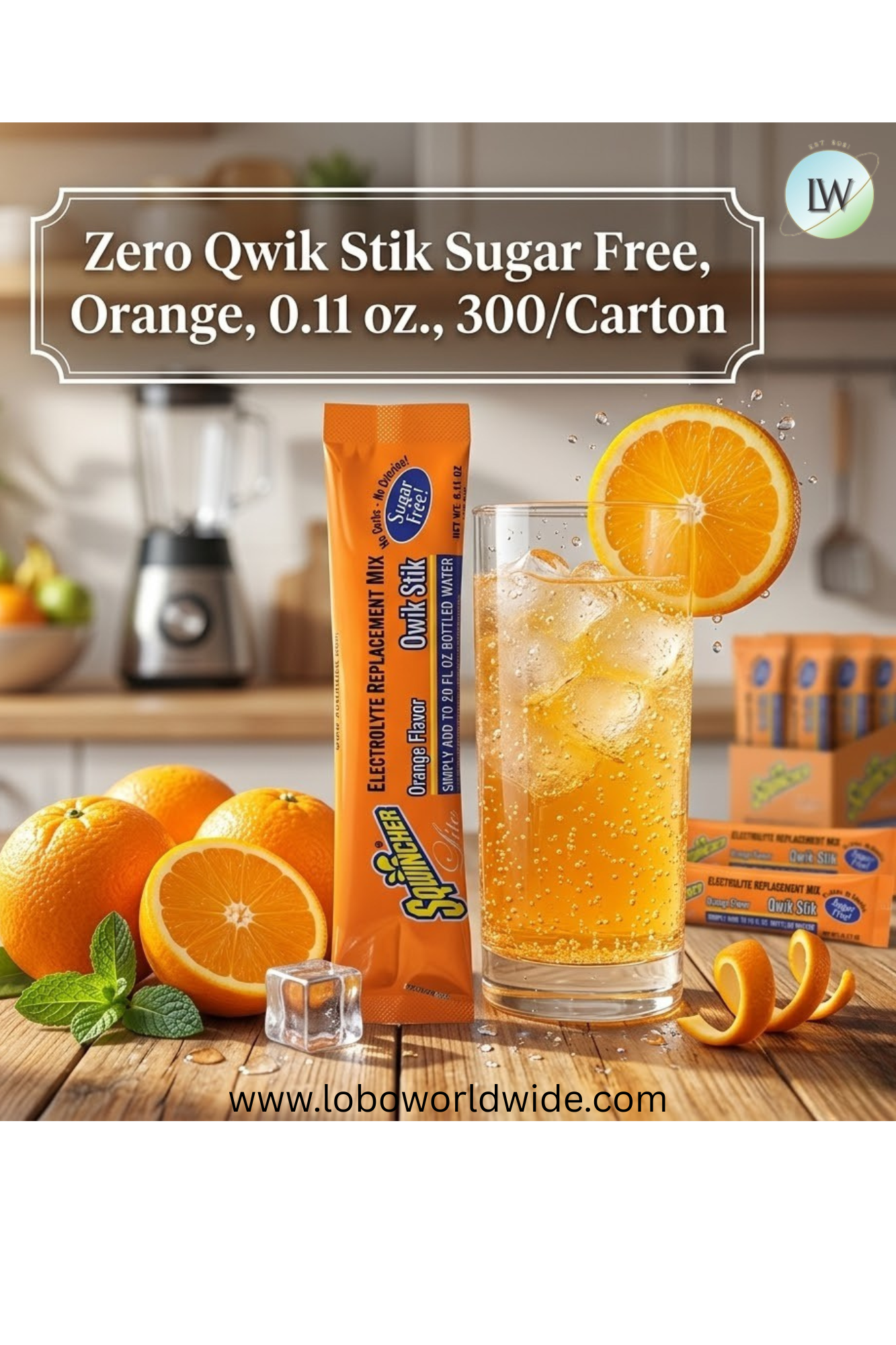 Sqwincher Zero Qwik Stik Sugar Free, 0.11 oz., 300/Carton(Various Flavours)
