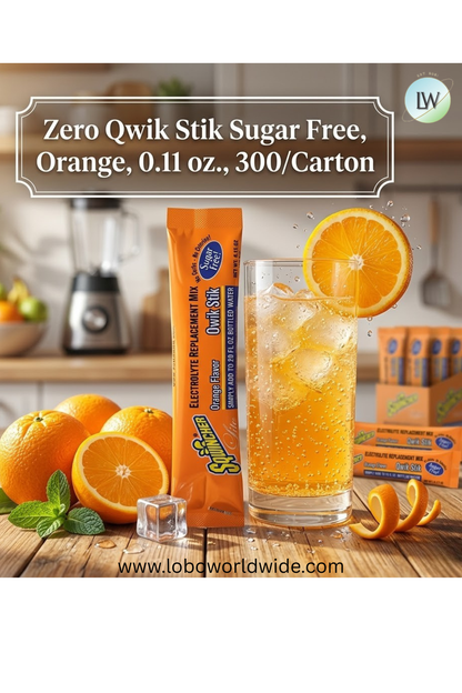 Sqwincher Zero Qwik Stik Sugar Free, 0.11 oz., 300/Carton(Various Flavours)