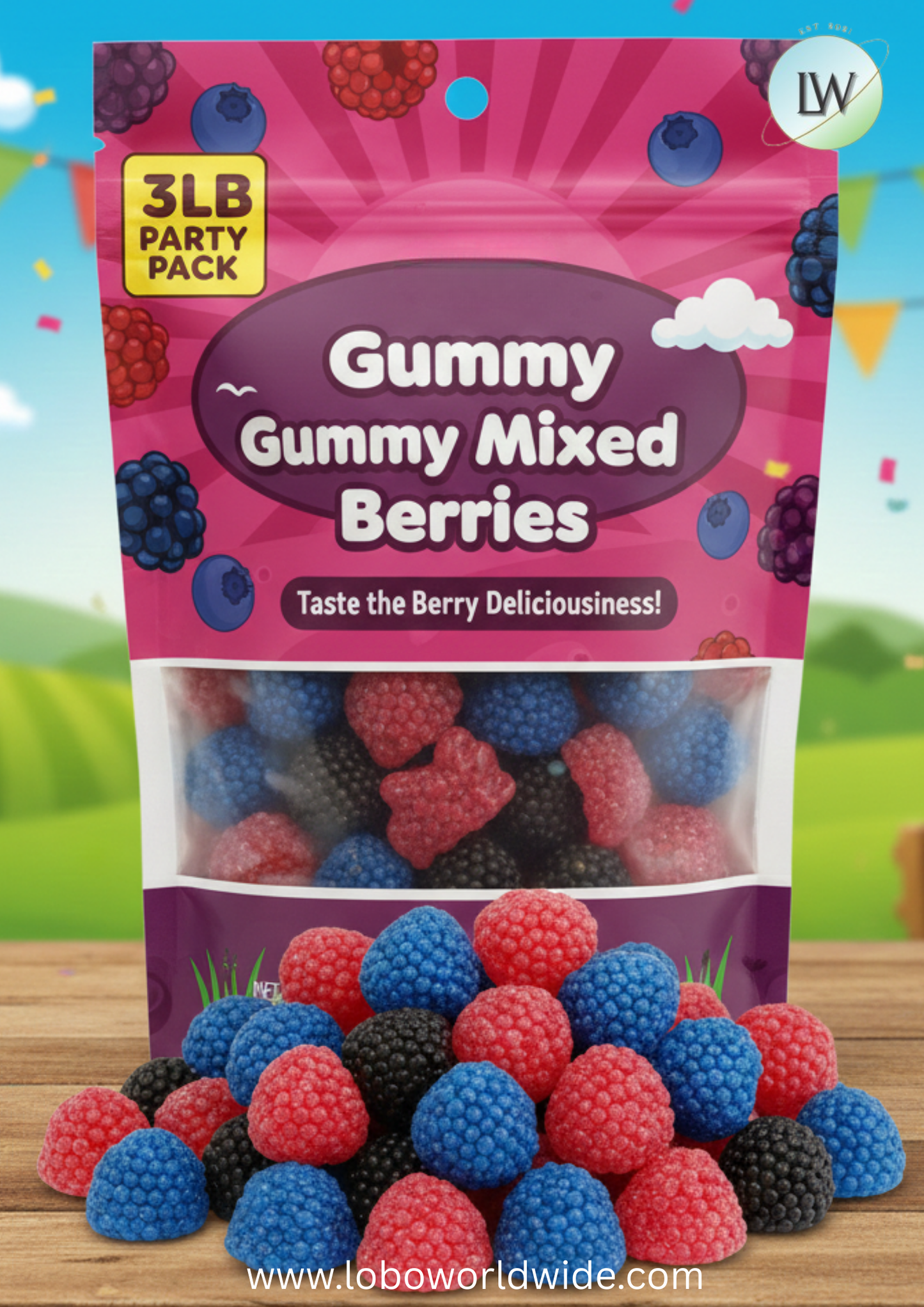Albanese Gummy Mixed Berries(Various Sizes)