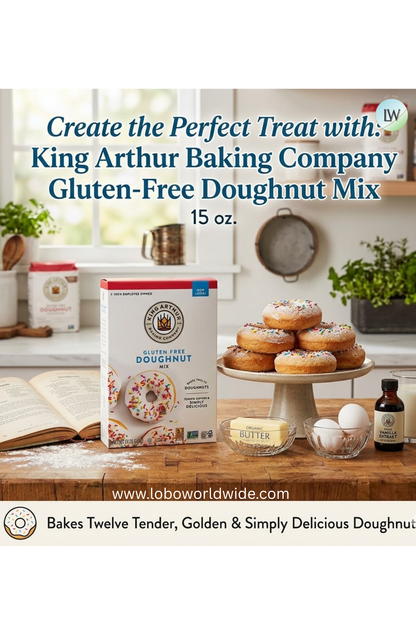 King Arthur Baking Company Gluten-Free Doughnut Mix 15 oz