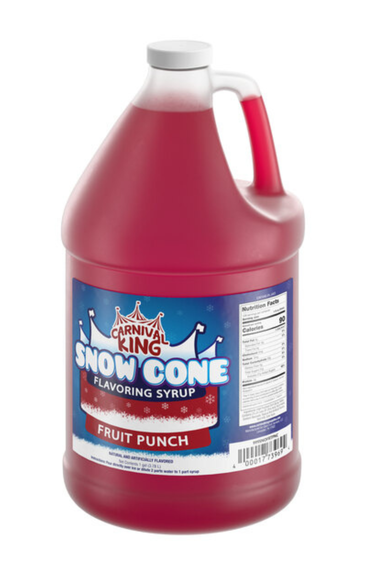 Carnival King 1 Gallon Cone Syrup- 4/Case (Various Flavours)