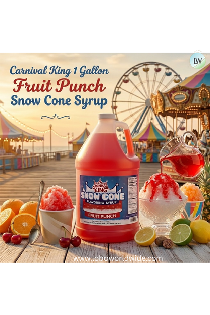 Carnival King 1 Gallon Cone Syrup(Various Flavours)