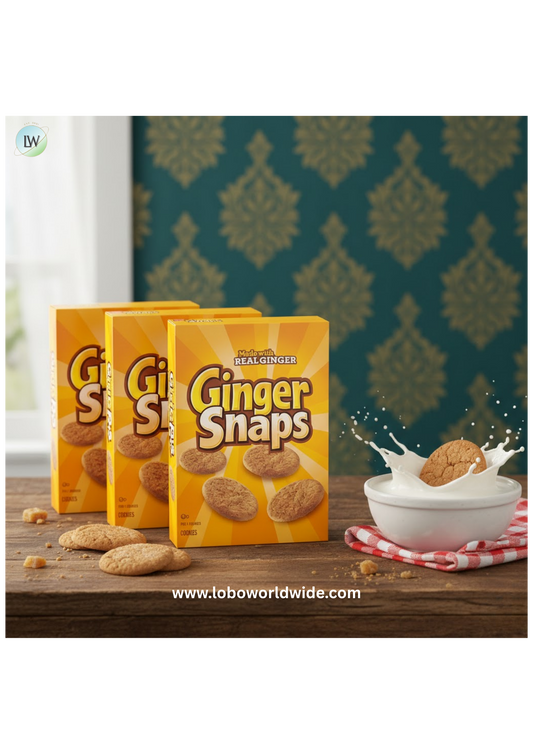 (3 pack) Ginger Snaps Cookies, Ginger Cookies, 16 oz
