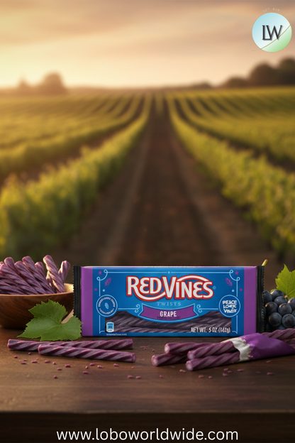 Red Vines Grape Licorice Twists, 5oz Tray