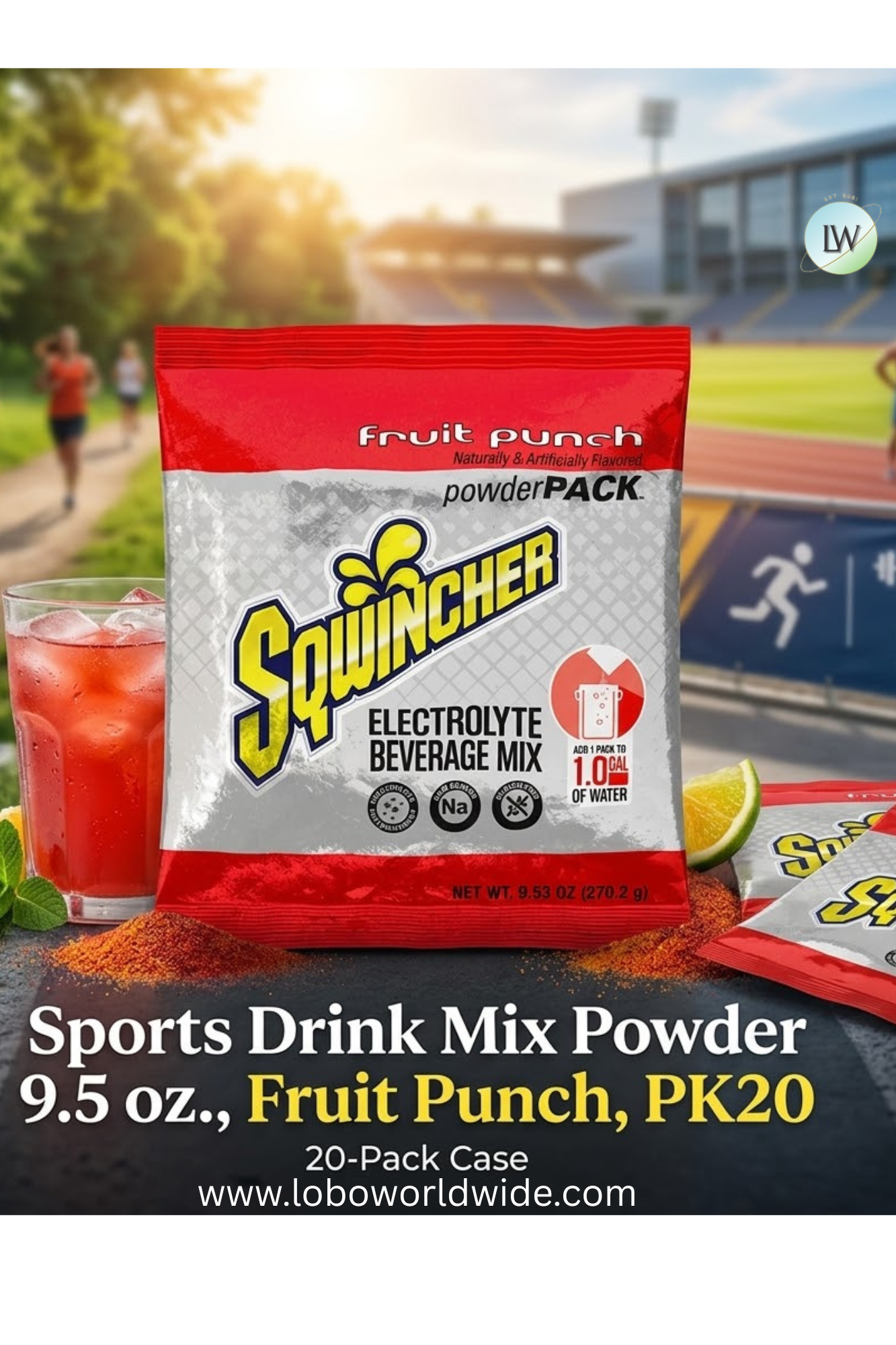 Sqwincher Sports Drink Mix Powder 9.5 oz.PK20(Various Flavours)