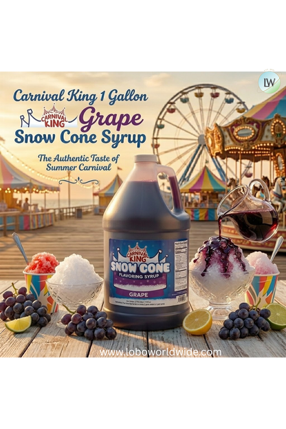 Carnival King 1 Gallon Cone Syrup(Various Flavours)