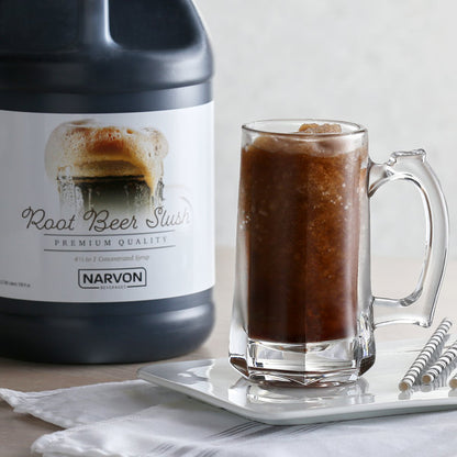 Narvon Root Beer Slushy 4.5:1 Concentrate 1 Gallon - 4/Case