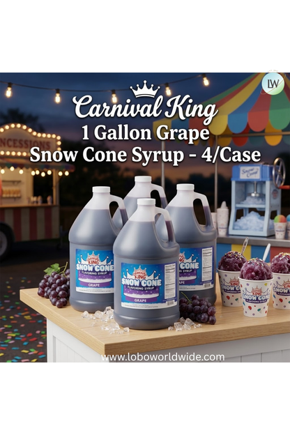 Carnival King 1 Gallon Cone Syrup- 4/Case (Various Flavours)