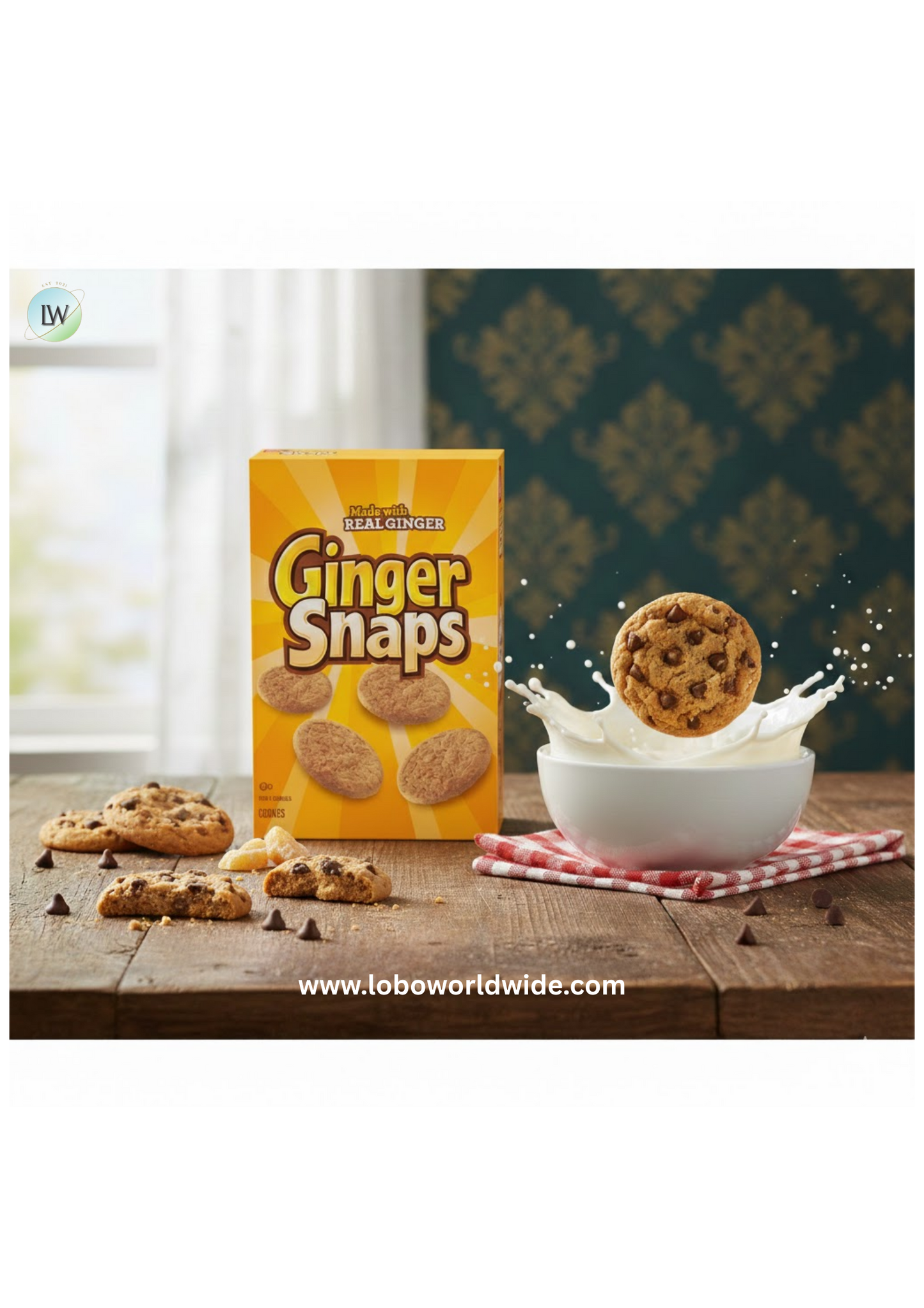 Ginger Snaps Cookies, Ginger Cookies, 16 oz