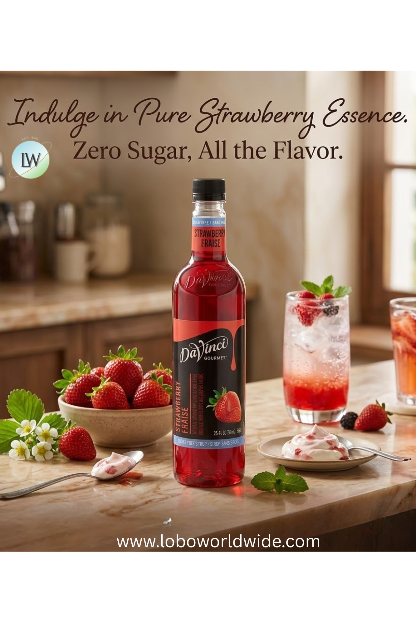 DaVinci Gourmet Sugar Free Flavoring Syrup 750 mL(Various Sizes)