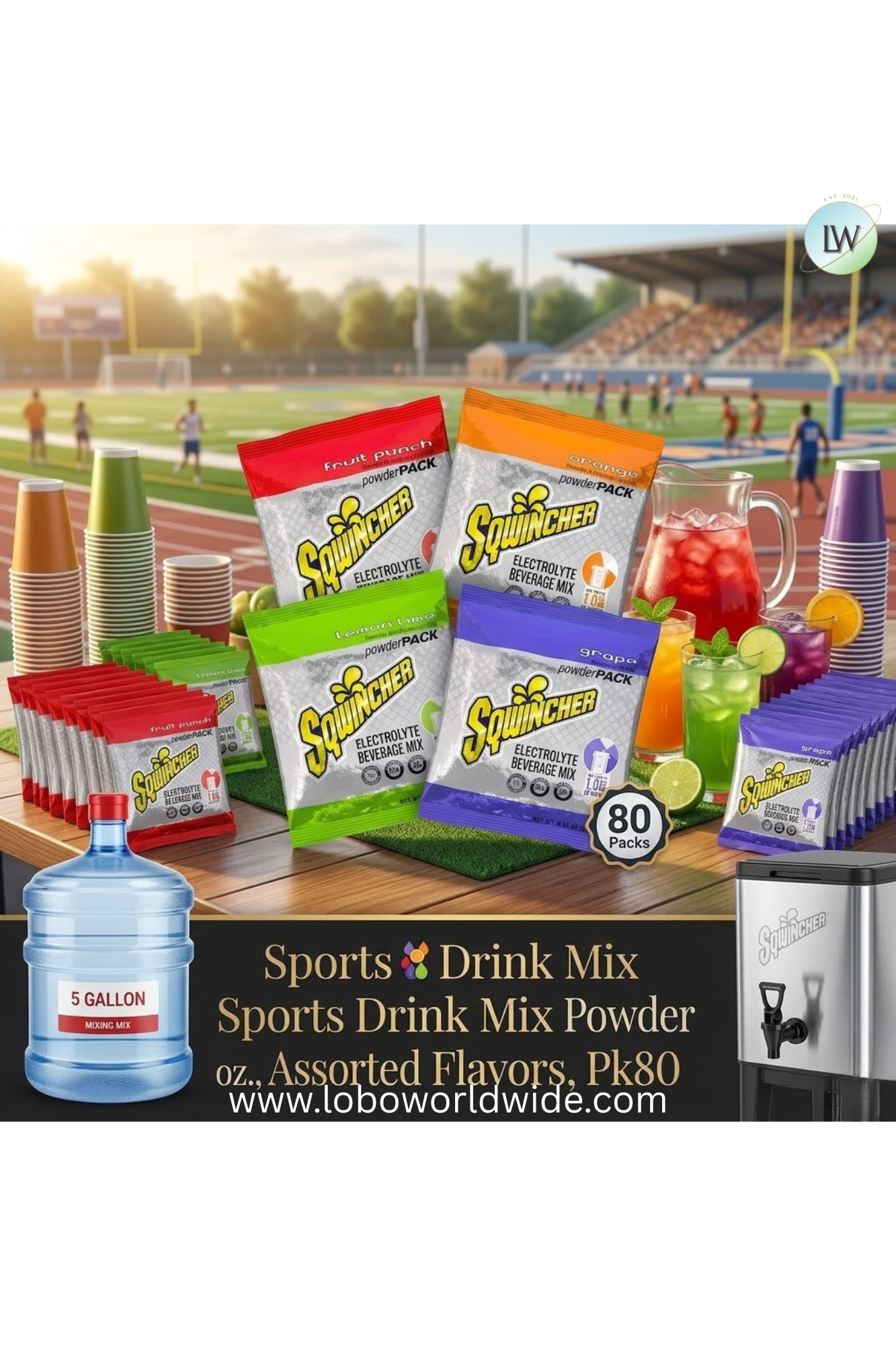 Sqwincher Sports Drink Mix Powder 9.5 oz.PK20(Various Flavours)