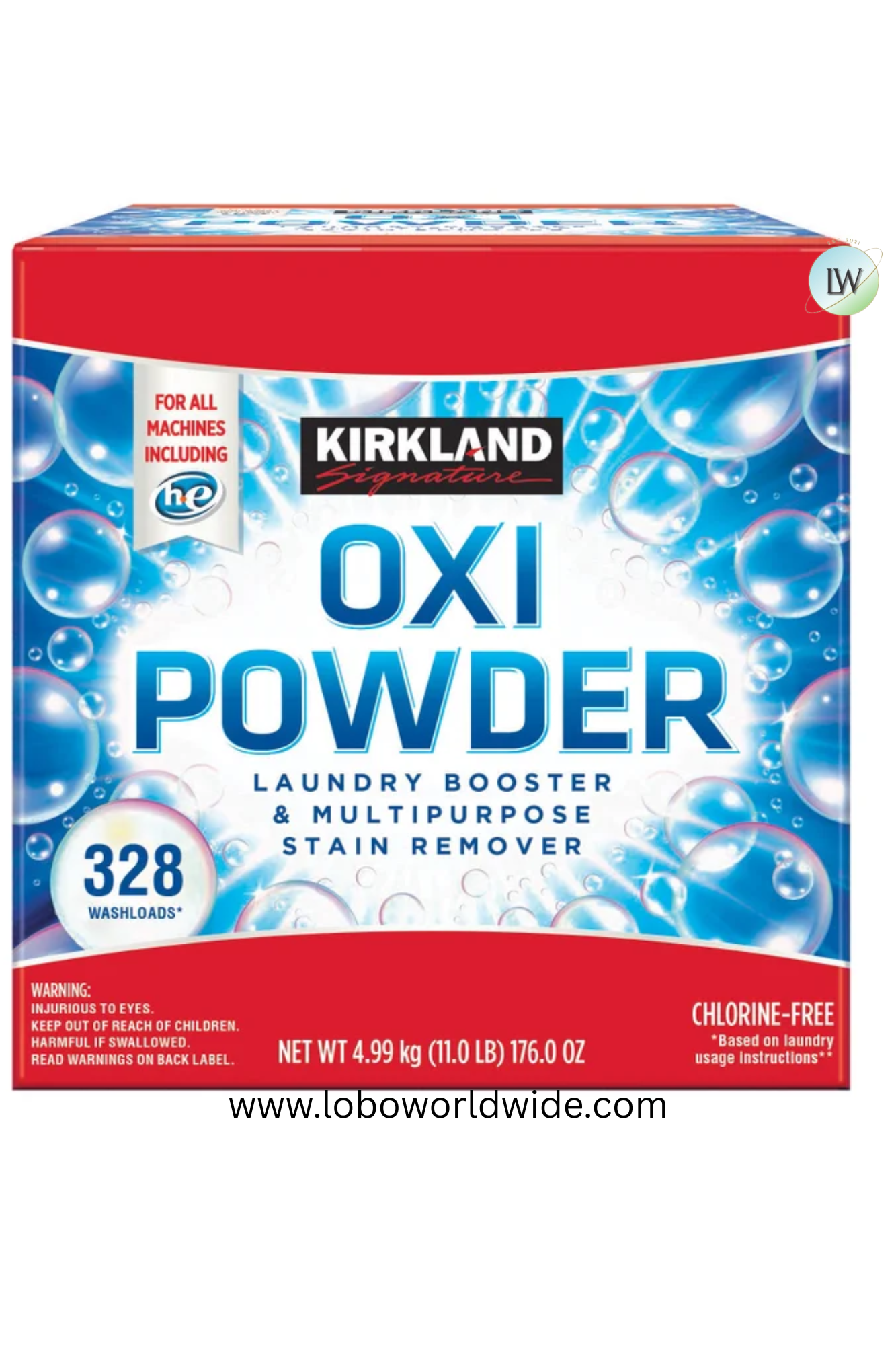 Kirkland Signature Oxi Powder, 328 Loads, 11 lbs