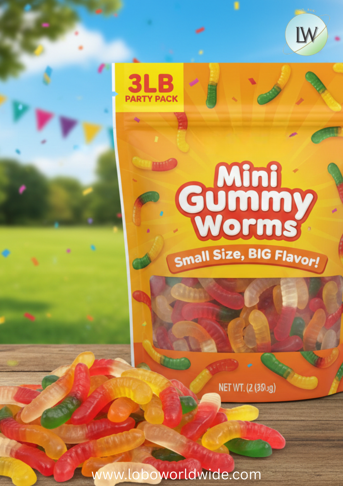 Albanese Mini Gummy Worms(Various Sizes)