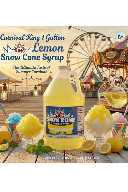 Carnival King 1 Gallon Cone Syrup(Various Flavours)