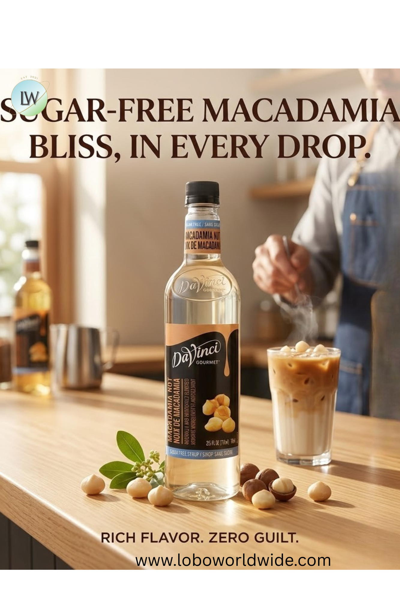 DaVinci Gourmet Sugar Free Flavoring Syrup 750 mL(Various Sizes)