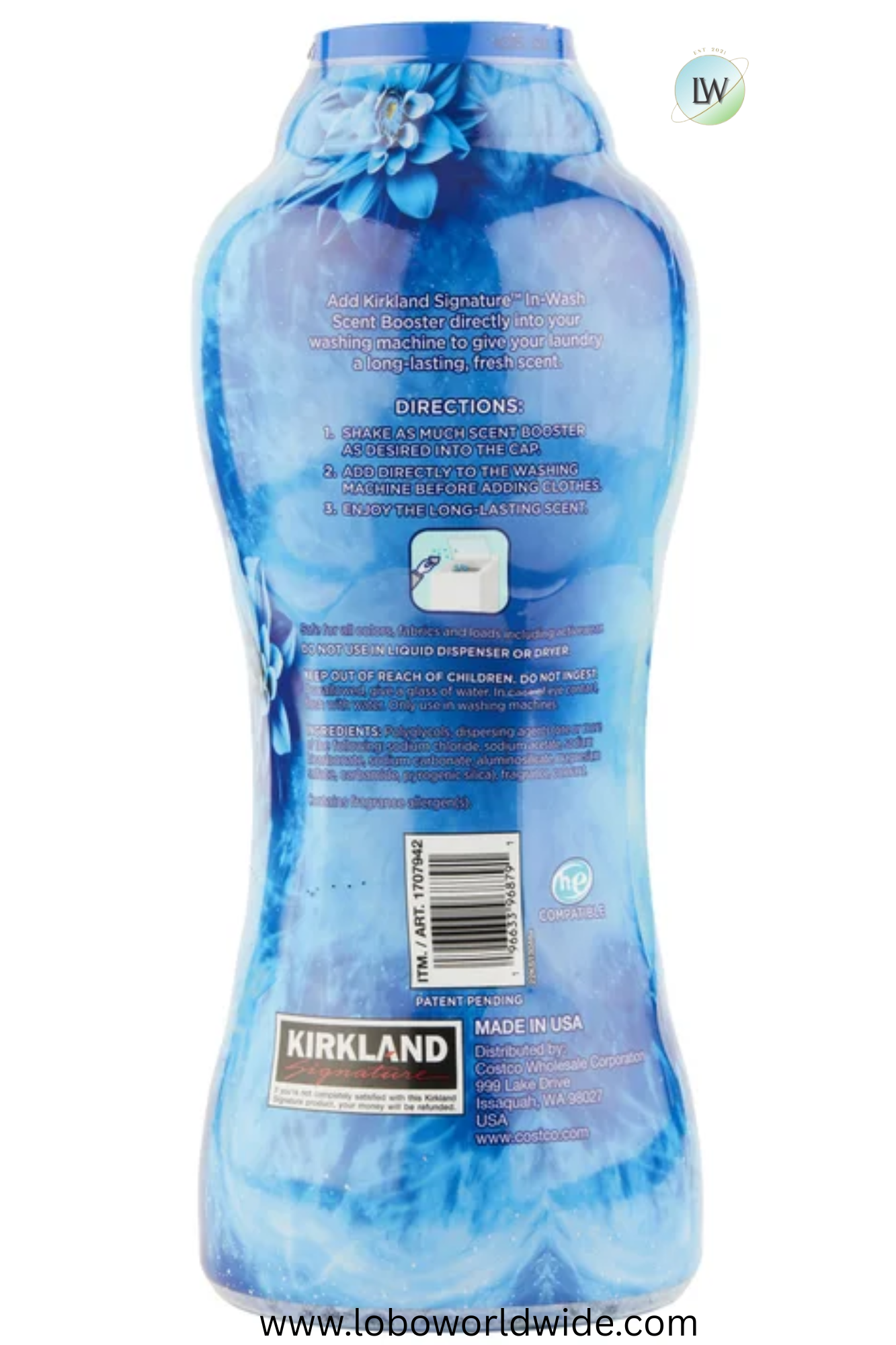 Kirkland Signature Ultra Fresh In-Wash Scent Boosters, Fresh, 45.9 oz