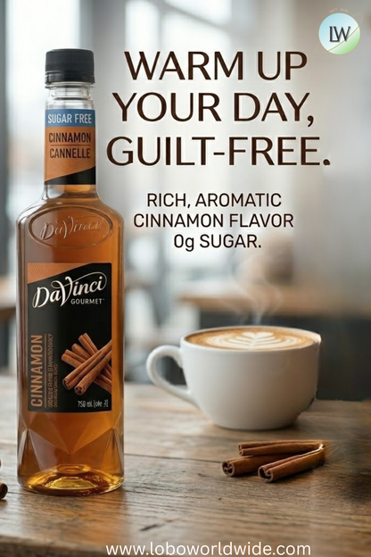 DaVinci Gourmet Sugar-Free Flavoring Syrup 750 mL - 4/Case (Various Flavors)