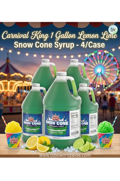 Carnival King 1 Gallon Cone Syrup- 4/Case (Various Flavours)