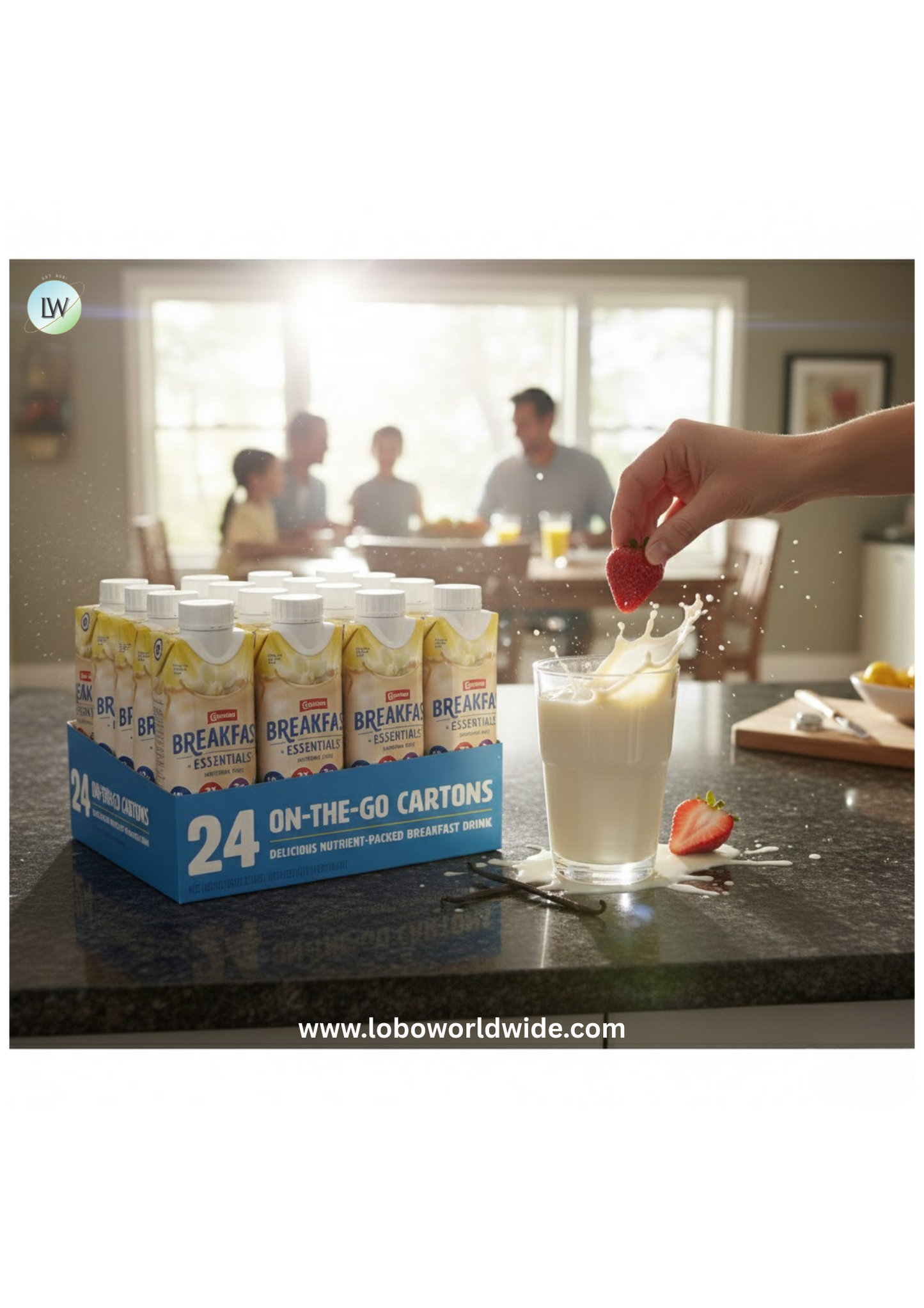 Carnation Breakfast Essentials Ready-to-Drink, Classic French Vanilla, 8 FL OZ Carton (Pack of 24)