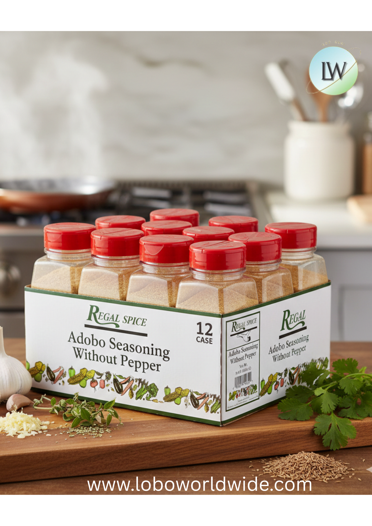 Regal Adobo Seasoning without Pepper (Various Sizes)