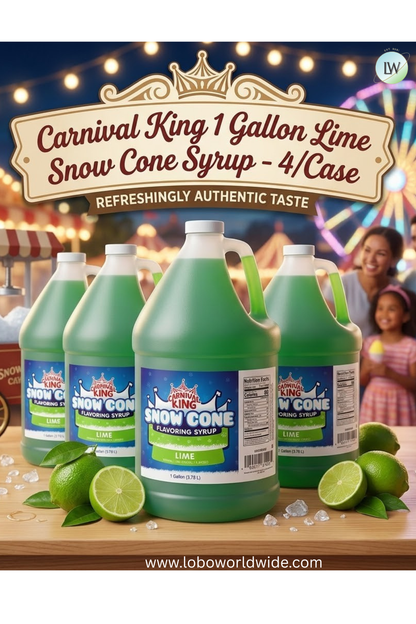 Carnival King 1 Gallon Cone Syrup- 4/Case (Various Flavours)