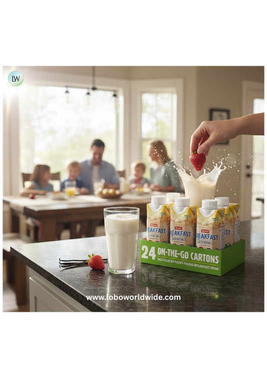 Carnation Breakfast Essentials Ready-to-Drink Creamy Strawberry, 8 FL OZ Carton,8 Fl Oz (Pack of 24)