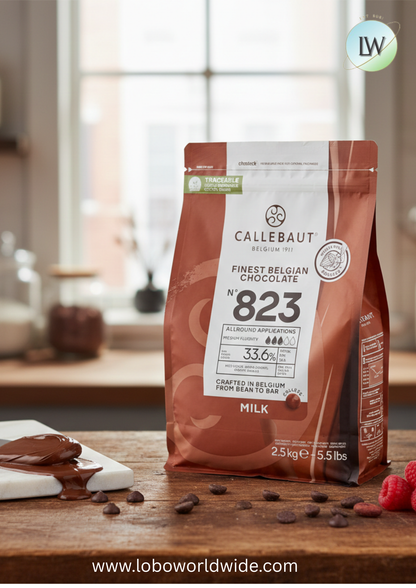 Callebaut Recipe 823 Milk Chocolate Callets™ 5.5 lb.