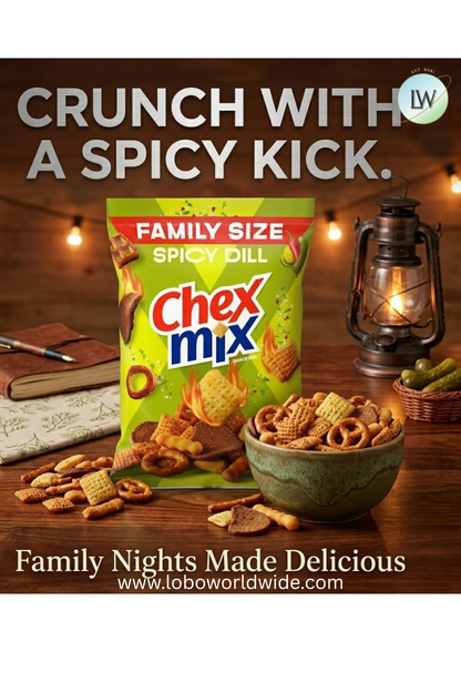 Chex Mix Savory Snack Mix, Family Size, 13.5 oz(Various Flavours)