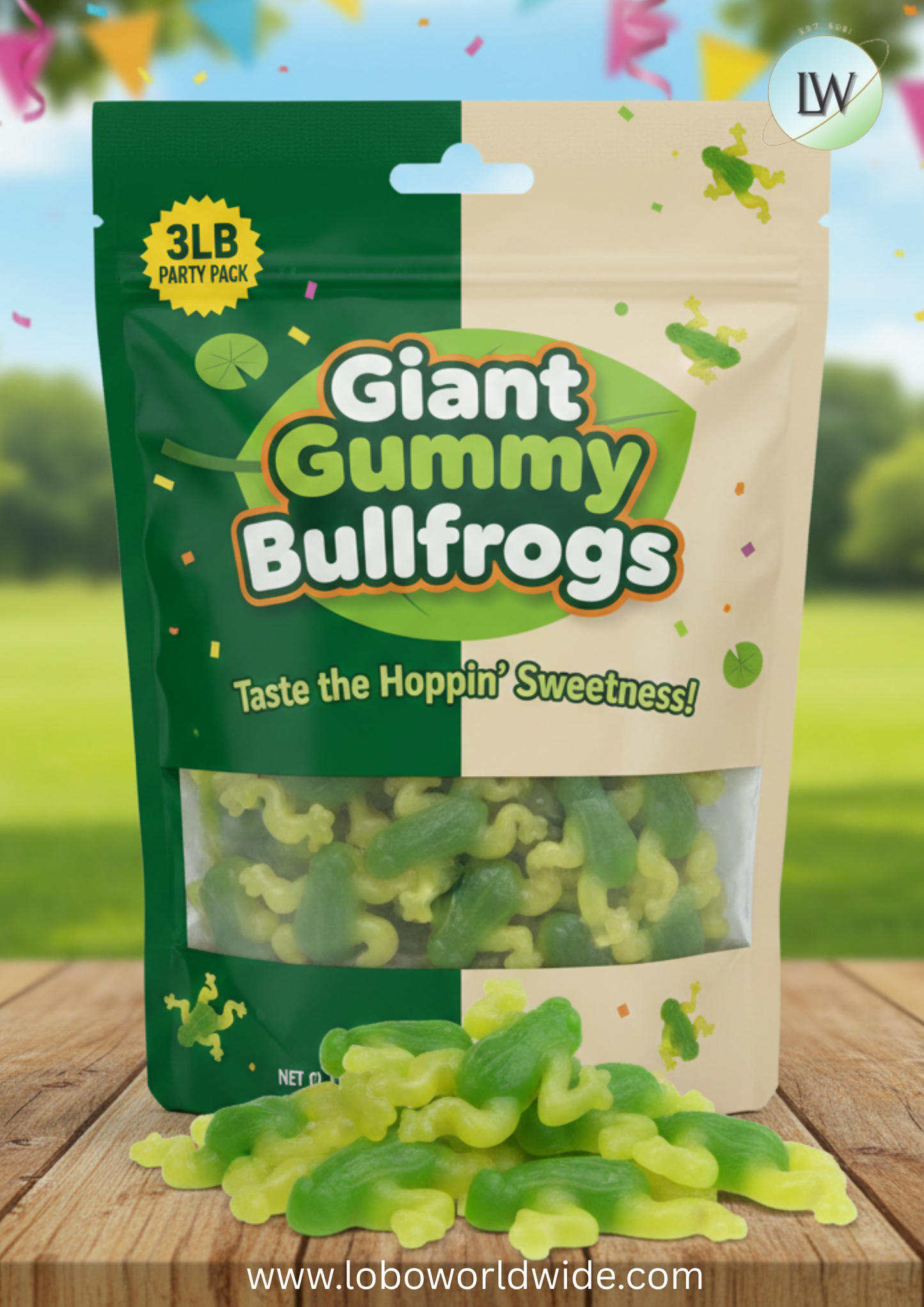 Giant Gummy Bullfrogs (Various Sizes)