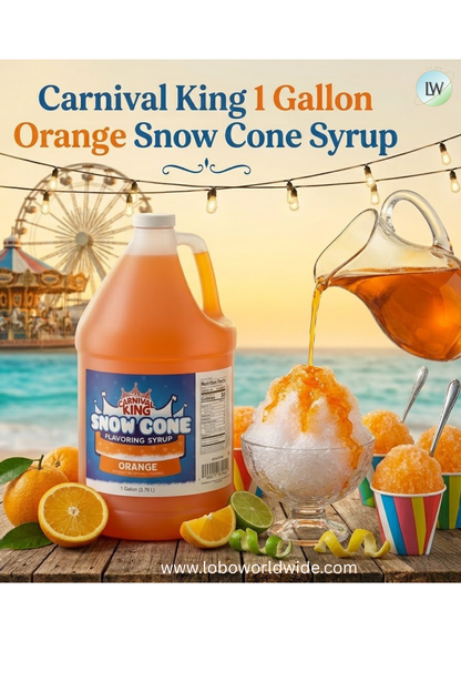 Carnival King 1 Gallon Cone Syrup(Various Flavours)