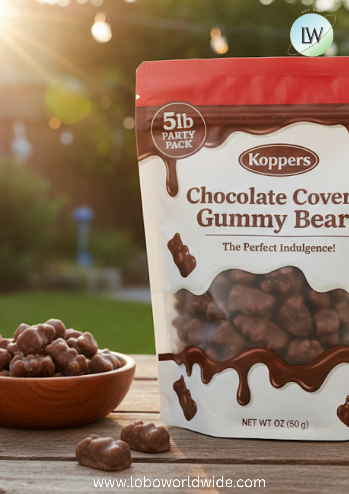 Chocolate Covered Gummy Bears – Koppers(Various Sizes)