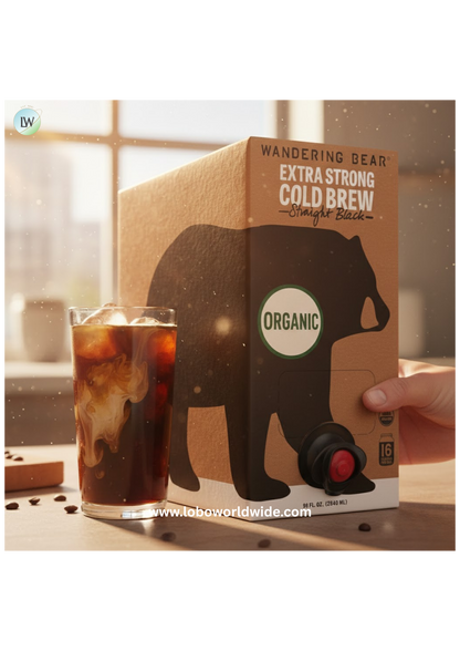Wandering Bear Organic Straight Black Decaf Cold Brew Coffee